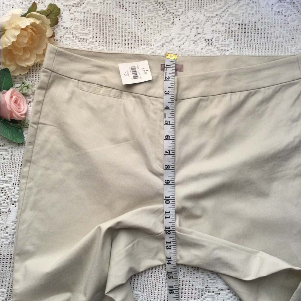 J.Jill Women's Stretch Crop Pants Size 12 - Picture 3 of 9